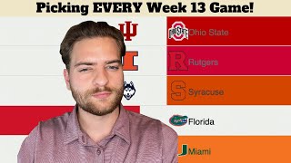 I picked EVERY Week 13 College Football game [upl. by Tamsky189]