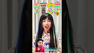 Rainbow Food Challenge 🌈⁉️ mukbang randomrainbow tv rainbow eating rainbows eatingsounds [upl. by Sollows]