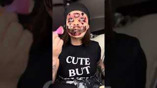 Liquid Latex princesskrey sfxartist temporarytattoos halloween sfxmua sfx nosound subscribe [upl. by Zobe]