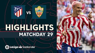 Resumen de Atlético de Madrid vs UD Almería 21 [upl. by Otecina]