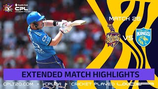 Extended Highlights  Trinbago Knight Riders vs Saint Lucia Kings  CPL 2024 [upl. by Eelanna]