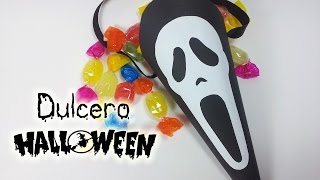 Manualidades para Halloween DULCERO SCREAM  Innova Manualidades [upl. by Elleimac]