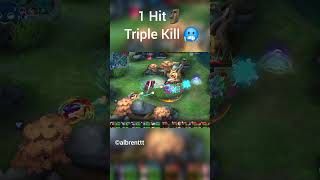 1 Hit 3 Kill ☠️🥶 mobilelegends mobilelegendsbangbang mlbbcreatorcamp mlbb mobilelegend [upl. by Aihtiekal]