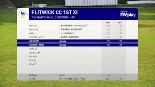 Flitwick CC 1XI Vs Dunstable Town 1XI [upl. by Notneb437]