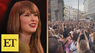 Watch Taylor Swift Fans SingAlong at Viennas Cornelia Street After Canceled Eras Tour [upl. by Inele896]