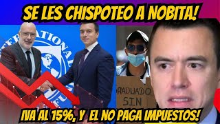 el CUENTERO de NOBOA jura 60000 EMPLEOS Y CIFRAS OFICIALES LO DESMIENTEN COMO PUERCO lo DEJARON [upl. by Rockie]