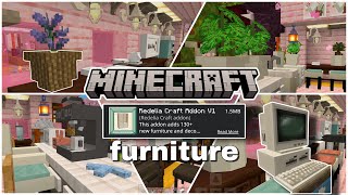 Minecraft  สองลงรีวิวAddno amp Resource pack furnitureของตกเเต่งน่ารัก119 [upl. by Akenna]