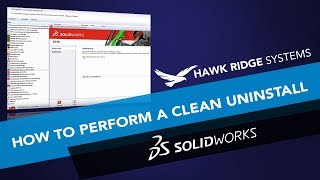 SOLIDWORKS Advanced Options  Clean Uninstall [upl. by Nanah]