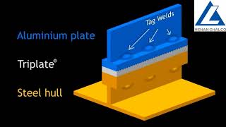 Aluminum steel bimetallic bimetal transition joints shipbuilding [upl. by Lauralee]