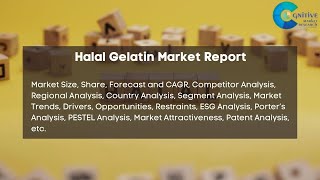 Halal Gelatin Market Report 2024  Forecast Market Size amp Growth [upl. by Aisad]