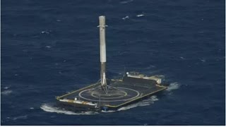 Aterrizaje del Falcon 9 sobre el mar  Vivido en directo [upl. by Ruiz]