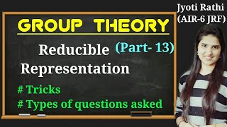 Reducible representation group theoryC2v C3v Td Point group with tricks for CSIRNET GATE Chemistry [upl. by Anawat]