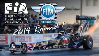 2014 FIA  FIM European Championship Round 1  Santa Pod Raceway England [upl. by Rao]