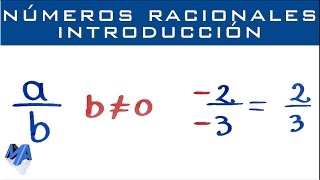 Introducción a los números racionales  fracciones positivas o negativas [upl. by Alsi753]