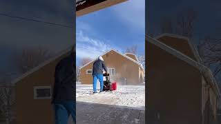 onehand 180° chute control snow blower snowblower snow winterready powersmart [upl. by Nwahsav]