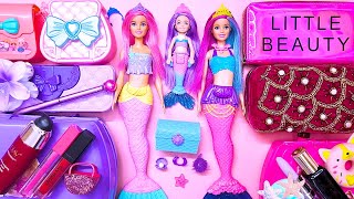 Mermaid Barbie Mashup DIY’s for Back to School  Backpack Dorm Room Supplies Decor  Barbie POP [upl. by Tierell]