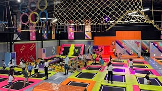 Zooper Trampoline amp Amusement Park Gurgaon Delhi NCR India 😀😀 [upl. by Ahtnama390]