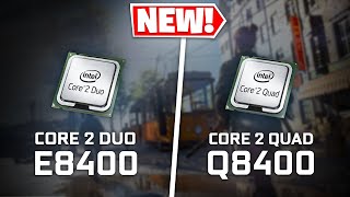 Core 2 Duo E8400 vs Core 2 Quad Q8400  Test in 4 Games BF5 CSGO [upl. by Nnahtebazile]