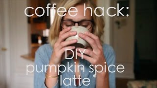 Coffee hack DIY pumpkin spice latte [upl. by Ahcila295]