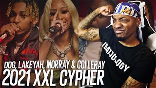 COI LERAY MUST BE STOPPED  DDG Lakeyah Morray and Coi Lerays 2021 XXLFreshman Cypher REACTION [upl. by Arrais]