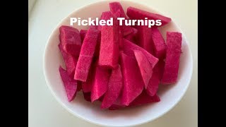 How to make Pickled TurnipsLebanese Pickled Turnips  كبيس اللفت [upl. by Asilad382]