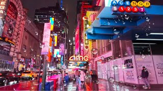 New York Live Rainy Manhattan On Wednesday Night 11 December 2024 [upl. by Macmillan]