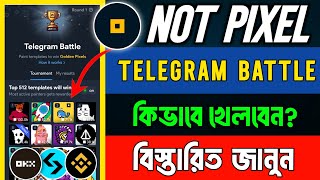 How to Play not pixel telegram battle  not pixel kivabe khelbo  not pixel golden event  Not pixel [upl. by Alexina708]