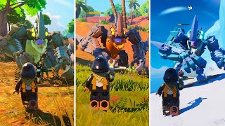 LEGO Fortnite All Boss Fights Brute Sand Brute amp Frost Brute [upl. by Annaihr]