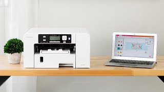 Sawgrass SG500 A4 dye sublimation printer [upl. by Kcinemod]