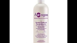 Natural Hair  Aphogee 2 Minute Keratin Reconstructor Review [upl. by Ociral]