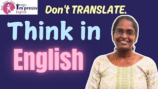 Think in English Speak English fluently Speak EnglishImpresiv EnglishTuticorin [upl. by Okiman]