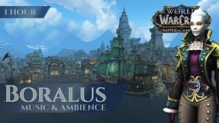 Boralus  Music amp Ambience 1 hour 4K World of Warcraft Battle for Azeroth aka BfA [upl. by Seravart]