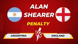 Alan Shearer Penalty vs Argentina  World Cup 1998 [upl. by Yatzeck]