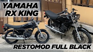 YAMAHA RX KING 2005 RESTOMOD FULL BLACK 🔥‼️YAMAHA RX KING MODIFIKASI SIMPEL [upl. by Annaet4]