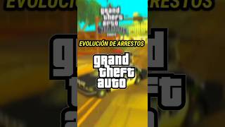 La EVOLUCIÓN De Los ARRESTOS En La SAGA GTA gta rockstar fpy [upl. by Ardua]