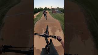 Dirtjumper amp Downhill MTB on a Bmx Track 😳 bmxracing music mtb graudebike [upl. by Drahnreb454]