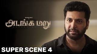 Adanga Maru Tamil movie scene Jayam Ravi  Rashi Khanna  New tamil movie mass scene climax scene [upl. by Warram]