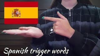 ASMR Spanish Trigger words🇪🇸 [upl. by Hartmann]