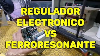 Regulador de voltaje Electronico VS Ferroresonante [upl. by Aicercal905]