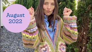 Kristy Glass Knits August 2022 recap [upl. by Caylor]