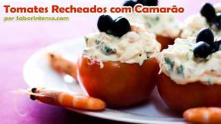 Tomates Recheados com Camarão [upl. by Lecrad]