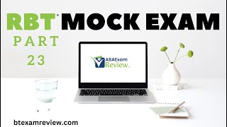 Pass the RBT® Exam  RBT® Practice Exam  Full Mock RBT® Exam Review Part 23 [upl. by Nagy935]