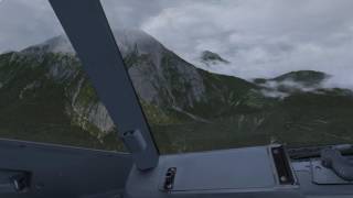 Innsbruck RNAV Z 08  ORBX LOWI  PMDG 737800 FlyUK [upl. by Laira951]