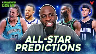 Draymond Green predicts Dunk Contest 3Point contest Steph Curry vs Sabrina Ionescu [upl. by Luben866]