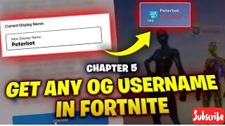 How To Get ANY OGUsername In Fortnite 2024 [upl. by Aniela]