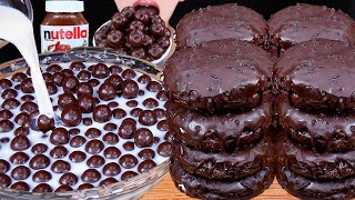 ASMR MALTESERS KITKAT CHOCOLATE DOUGHNUTS MAGNUM ICE CREAM NUTELLA DESSERT MUKBANG 먹방 EATING SOUNDS [upl. by Hazel168]