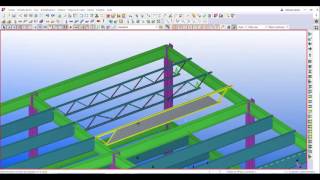 Ajout douvertures dans les poutrelles TEKLA [upl. by Yoho]