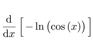 Derivative of lncosx [upl. by Wetzell542]