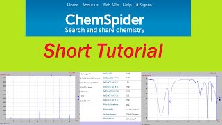 ChemSpider Short Tutorial  Chemical Properties Database [upl. by Marven]