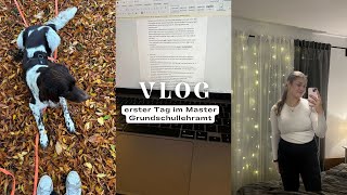 Erster Tag im Master Grundschullehramt  Vlog leafnfk [upl. by Euqinahc]